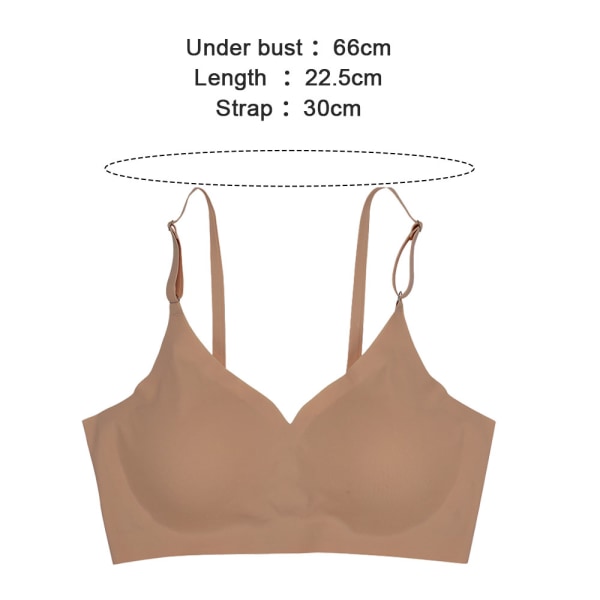 V-neck Bra Padded Seamless Adjustable Strap Bra Daily Essential