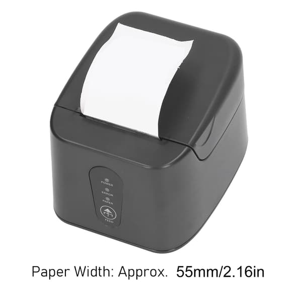 Termisk kvitteringsprinter med skærer 58mm USB og Bluetooth Trådløs POS 100‑240V
