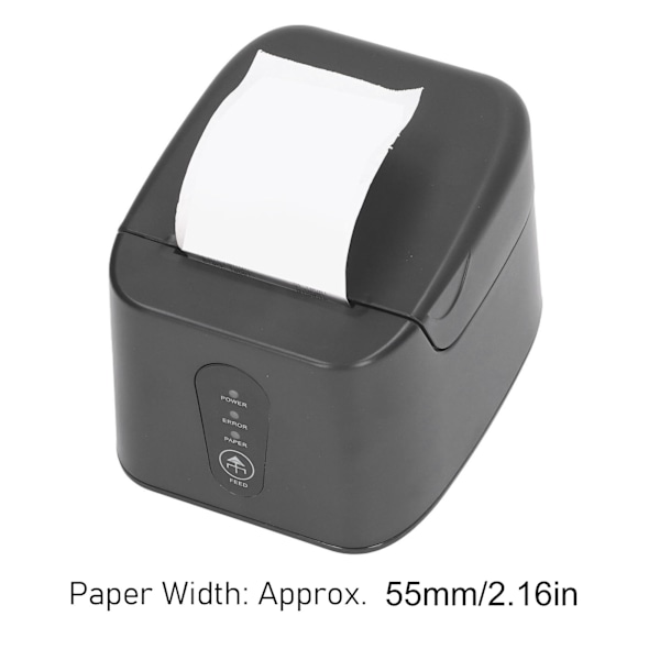 Termisk kvitteringsskriver med kutter 58mm USB og Bluetooth Trådløs POS 100‑240V