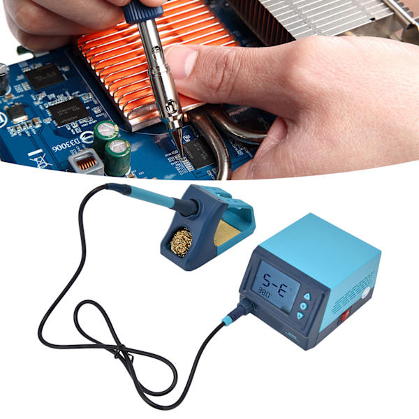 Lodde Station Digital Justerbar Temperatur Omarbejdning Elektrisk Jern 60W BK969S AC100‑240VUS Stik