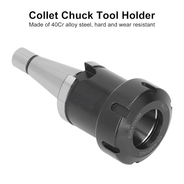 NT30 ER40 40Cr Chuck Verktøyholder M12 Trekkstanggjenge CNC Fresing Kollektholder med Nøkkel