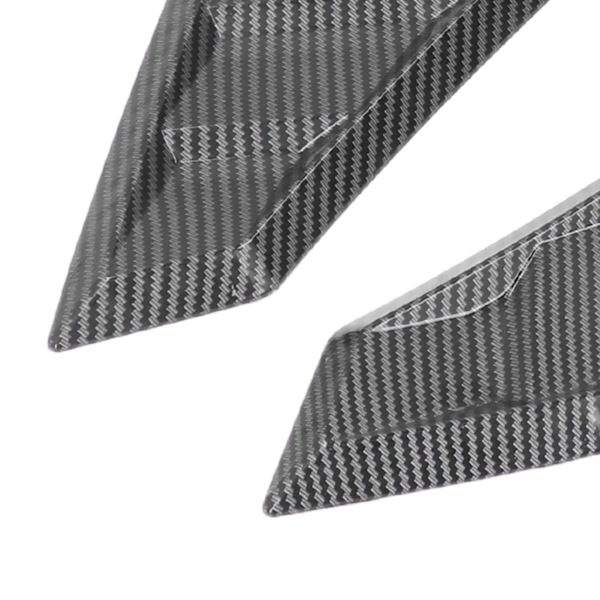 2 stk. Kulfiber-Style Hætteventiler Bonnet Cover Gummi Front Bonnet Vent Universal til Bil