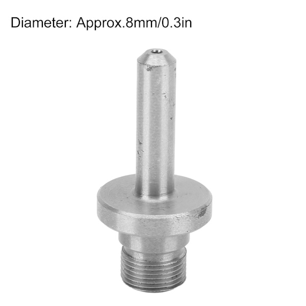 Chuck Forbindelsesstang Rustfrit Stål Høj Hårdhed Standard Præcis M14 Gevind Chuck Connector Mini Drejebænk Maskine Del 8mm/0.3in (til K01 50 K02 50