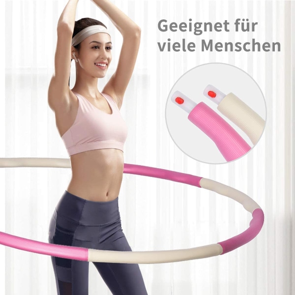 Fitness Hula Hoop för viktminskning, Hula Hoops Vuxna & Barn, Däck med skum från 0,75 till 1,0 kg Justerbara Hula Hoops för fitness