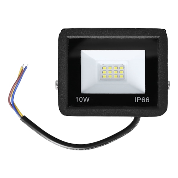 220V Strålkastare 10W LED Säkerhetslampa med Aluminiumskal och Härdat Glas 6500K Hög Ljusstyrka Vattentät för Utomhusaktiviteter