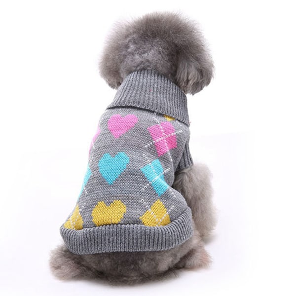 Hundesweater Pet Julesweater Strikket kæledyr med høj krave