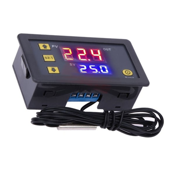Temperaturkontrollmodul med vattentät sond Hög noggrannhet Digital display Termostatbrytare ‑50‑110℃ 12V