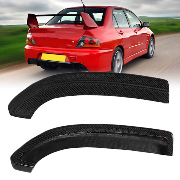 Hiilikuidusta valmistetut takapuskurin sivusplitterien laajennukset Mitsubishi Lancer Evolution 7 8 9:lle (2001-2007) - Vaihto-osat