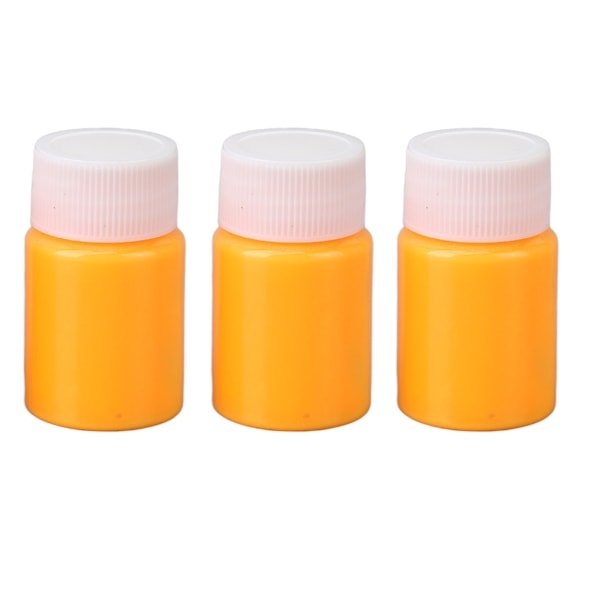 3 st Fluorescerande Kroppsfärger Hög Färgåtergivning Säker Skonsam Blekningsbeständig Högglans Ansikts- och Kroppsfärg Glow Kit Orange