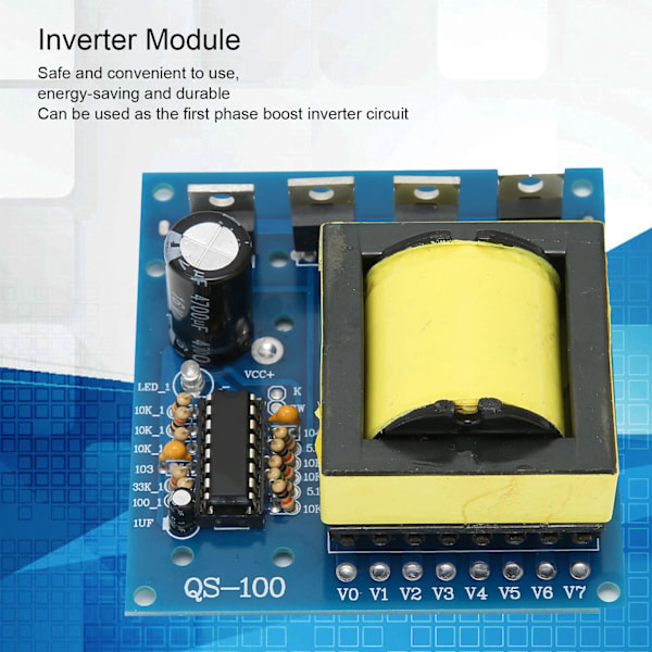 Invertermodul 500W Strøm Bilkonverterkort Fortrinlig Fase Højfrekvens Firkantet Bølge