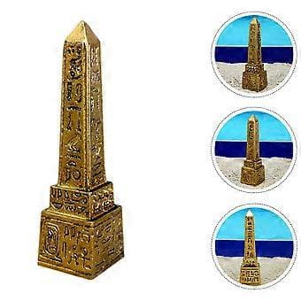 Egyptisk Obelisk Figurin Egyptisk Torn Staty Skrivbord Egyptisk Torn Figurin