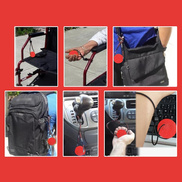 3 st Silikon Greppbollar Handled & Handledsövningar Återhämtningsträning Massageboll (Röd 25 Grader Blå 30 Grader Grön 35 Grader)