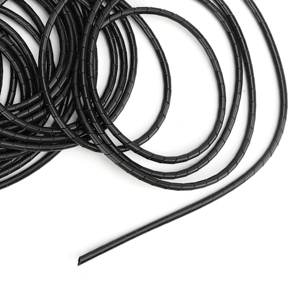 Spiral Wire Wrap Kabel Organizer Management Sort til Computer Rum Ledninger Φ20-2.5m
