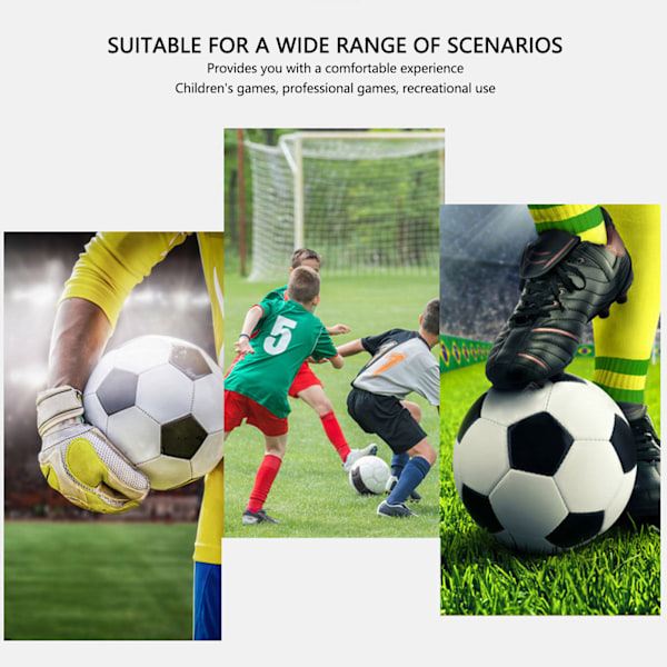 2 st Fotbollshandskar Nylon Polyuretanfiber Latex Andningsbara Starkt Grepp Målvaktshandskar för Träning Tävling Vit 7