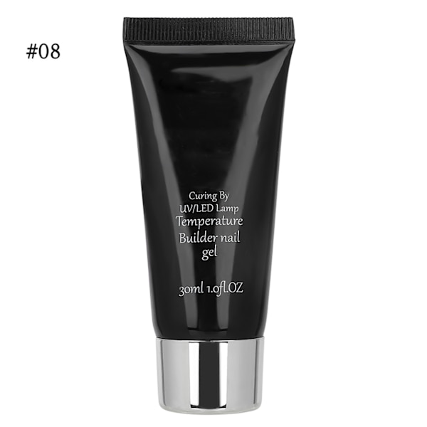 Kynsilakkatemperatuurin muutos Ammattimainen UV-geeli Nopea kynsien pidennyksen geeli 30ml (Tyyppi 08)