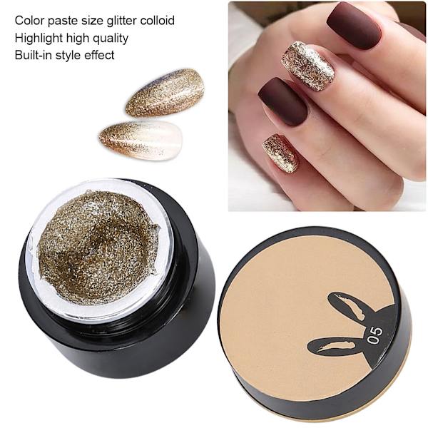 Professionell UV-gellack för nagelkonst, snabb färgning, glittergellack för manikyr