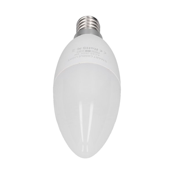 Wifi Smart Lampa E14 Stark Hushållsapp Fjärrkontroll LED-lampa för Tuya Kallvit 85‑265V