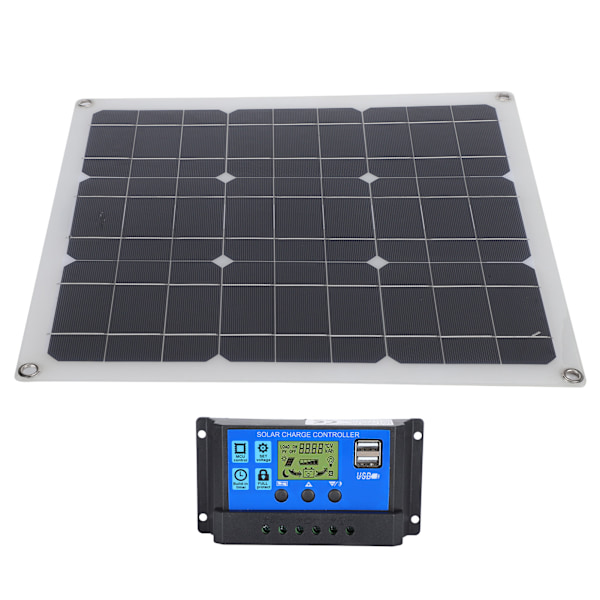 Solpaneler Utomhus Portabel Monokristallin Fotovoltaisk Solladdare med Kontroller