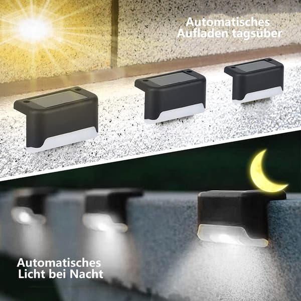 Udendørs Solar Havelampe - Sort Skal, Hvidt Lys