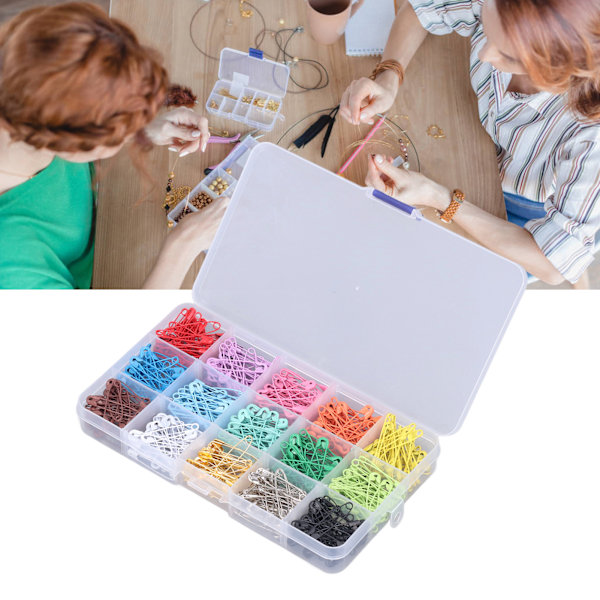 Omtänksamma gåvor, hållbart rostfritt stål, livfulla färger, 6 mm bredd, 32 mm längd, 2 mm tjocklek, 1 mm stift för pyssel, klädetiketter, gör-det-själv-projekt, hem