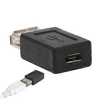 USB A Hun til Micro USB Hun Adapter USB 2.0 A Hun til Micro USB B 5-Pin Hun Stik Konvertere Stik Sort