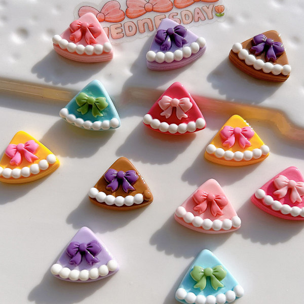 Imitationsmat Dessert, 3D Söta Matdesigner för Akrylnaglar Dekor, Nagelkonst Berlocker Tillbehör, och Mer, Förhöjer Din Pysselupplevelse (35