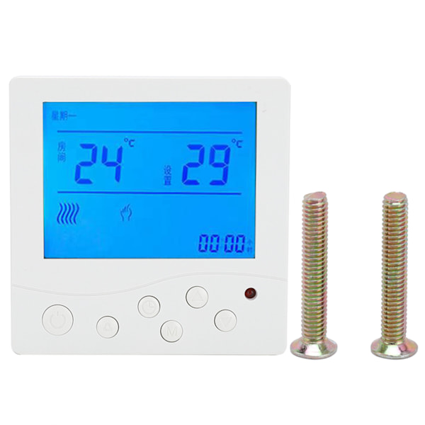 8802RH Digitaalinen termostaatti LCD-näyttö Vedenlämmityksen lämpötilansäädin 5℃45℃ AC220V