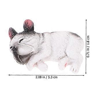 6 stk. Søde Sovende Hunde Statuer Hunde Figurer Bordplade Ornamenter til Hjemmet