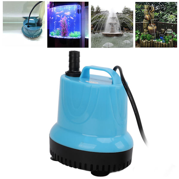 Mini Neddykbar Vannpumpe Ultra Stille Fontene Pumpe for Akvarium Fiskedam Dam Hydroponikk EU-Plugg 220‑240V 35W