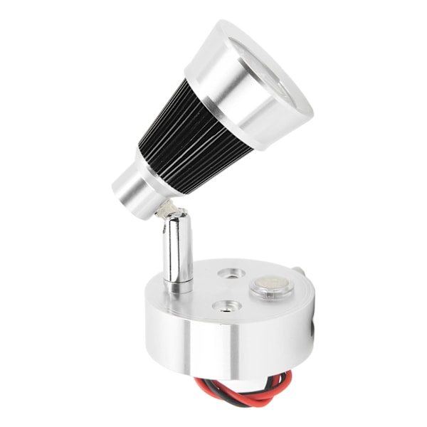 LED RV Leselys 10‑30V 3W 90° Rotterbar Justerbar med Bryter for Soverom Hytte Lastebil Tilhenger Båt Yacht Nøytralt Lys