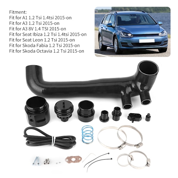 Motor Dump Blow Off Ventil Kit Tillbehör Passar för Skoda Fabia/Octavia 1.2 Tsi 2015-Framåt