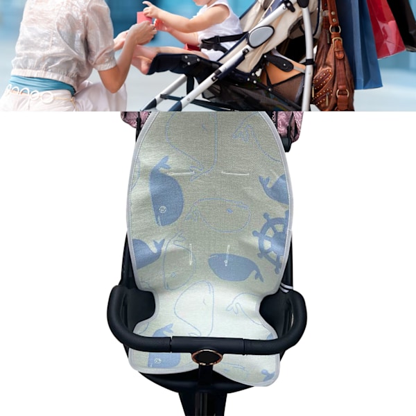 Babyvagn Kylkudde Sommar Iskylare Matta Andningsbar Sov Kudde Pad Foder för Vagn Högstol Ljus Färg