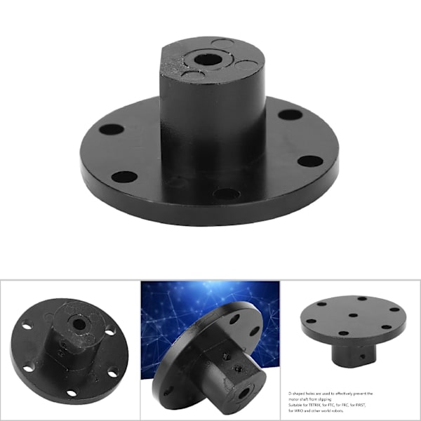 D-Formet Hjul Aksel Koblingsnav til Mecanum Hjul Motor Aksel Industrirobot Dele