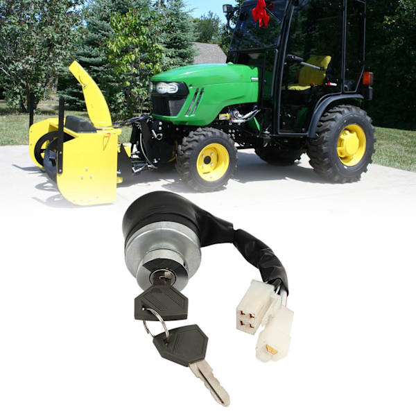 Traktor Starttændingsswitch Aluminium Legering AM879479 til John Deere 2025R 2027R 2032R 2210 2305 2320 2520 2720