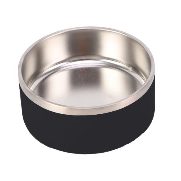 svart - Kjæledyrskål i rustfritt stål har plass til 100 oz| Tåler vask i oppvaskmaskin