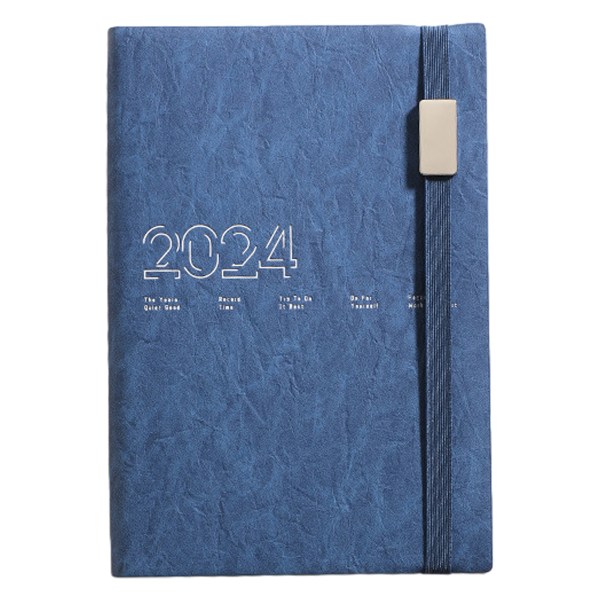 2024 Notebook A5-planlegger - 365 dagersplanlegger, ferier, kontakter