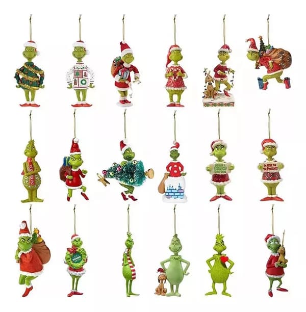 18 Delar Grinch Julgransprydnader, Dekorationskampanj