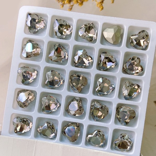 30STK Nail Art Rhinestones, Multi Shapes Nail Diamond Juveler eller