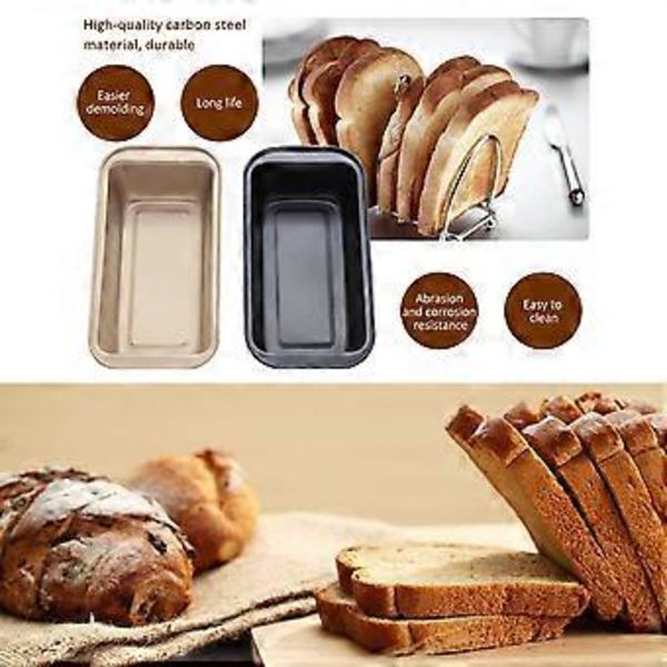 Rektangulær Toastform Karbonstål Bakeform Brødform Non-Stick Loaf Pan Kakeform