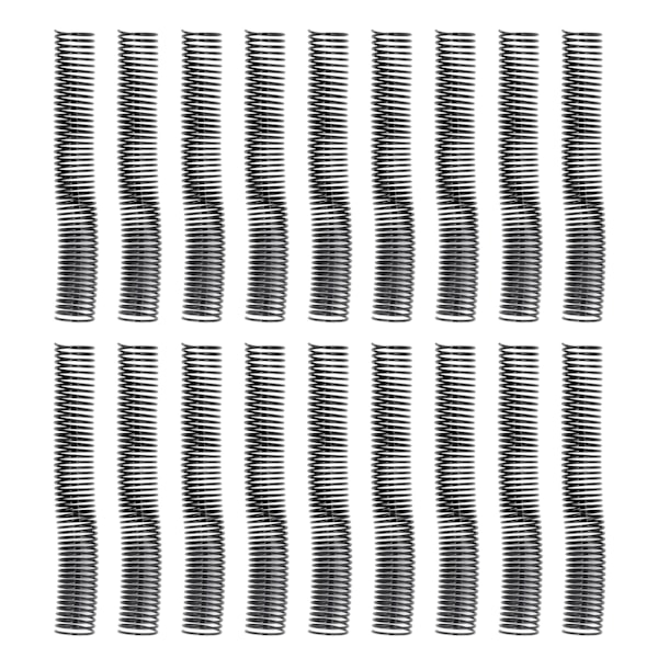 18 st Spiralbindningsspiral 38mm Diameter 48 Loop 4:1 Delning 310 Ark Kapacitet Spiralbindningsrygg för A4-papper