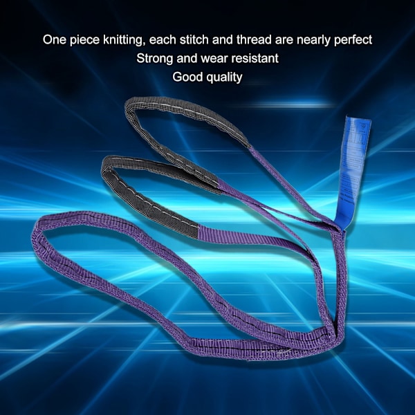 Lyftstroppar, tunga, 1T lastkapacitet, polyester, hög hållfasthet, färgglada, platta band (5 meter (16,40 fot))