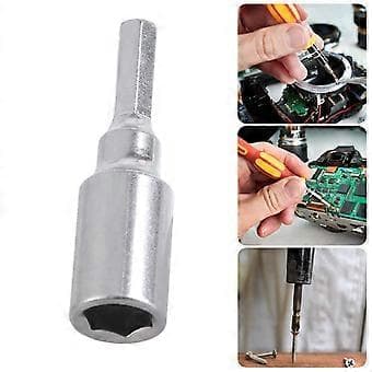 Professionel 4mm til 6,35mm Hex Transducer Adapter Socket Magnetisk Bit Konverter til Skruetrækker Borebit Håndværktøj