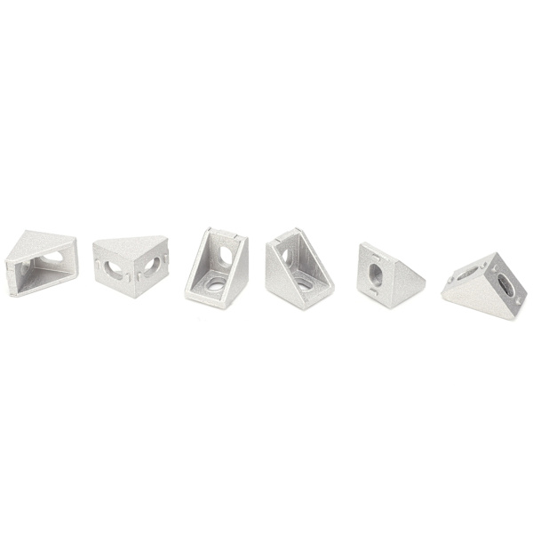 10 st Aluminium Vinkelkontakt 3D-skrivare 2020 Extrusionsprofil EU-standardkod T-typ