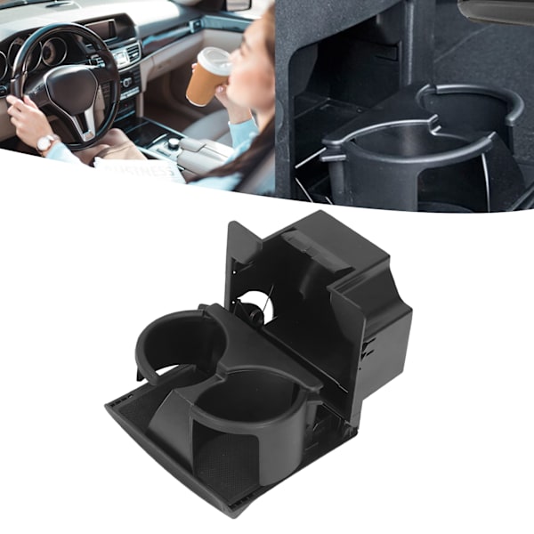 Bagerste midterkonsol kopholder 96967‑9FD0B Sort udskiftning til Nissan Titan 2004‑2015