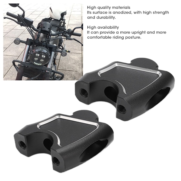 Motorcykel Styrhöjare Ersättning för CMX500 Rebel500 CMX300 1100 2017‑2020 Svart och Vit