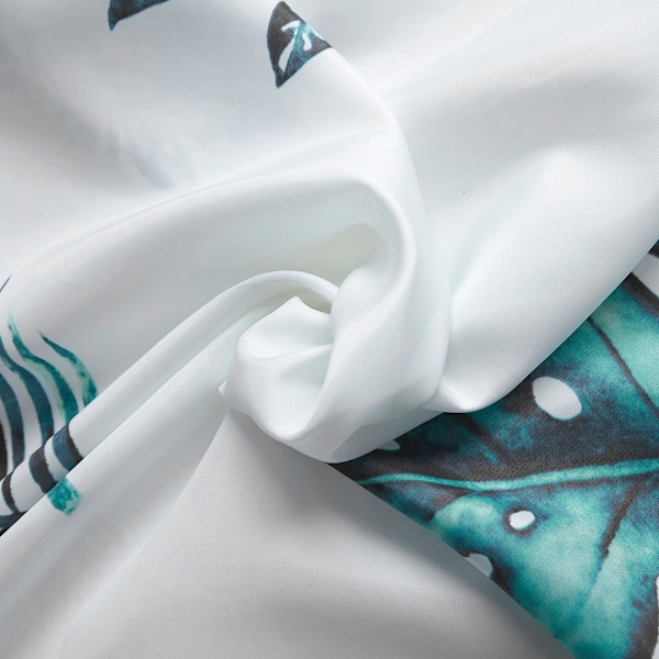 Polyester Bruseforhæng Vandtæt Badeværelsesforhæng + Ophængningskroge (XL)