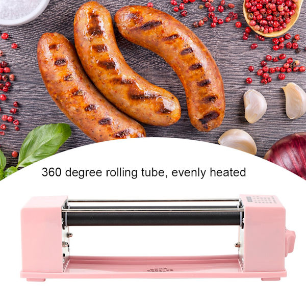 Hjemmebruk Mini Pølsemaker Pølsevarmer for Hjem og Kiosk 2-Rør AU-Plugg 220V