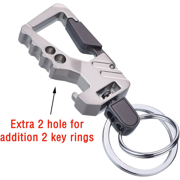 2 Pack Car Key Chain Pullonavaaja Avaimenperä miehille ja naisille