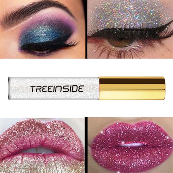 TREEINSIDE Glitter Eyeliner - Nestemäinen Kiiltävä Metalli Eyeliner Silmämeikki #11