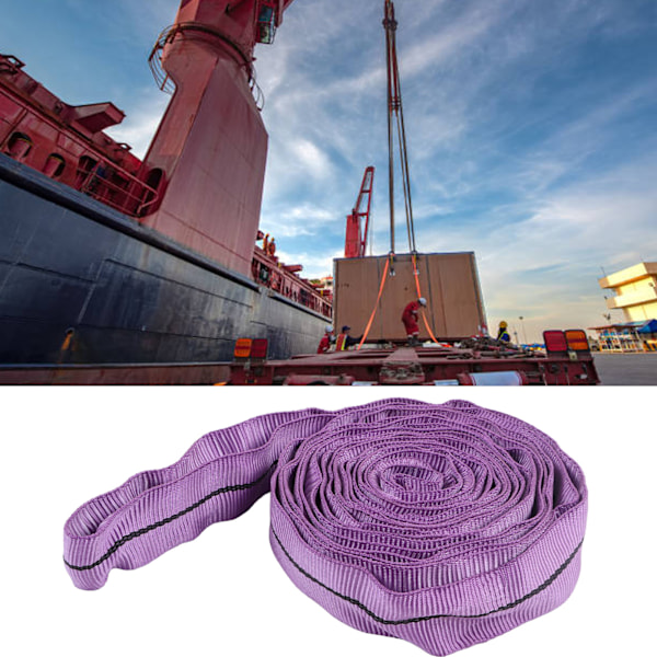 Løfteslynge Hejsestropper 1T Polyester Rigging Stropper Lilla til Transport